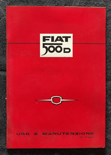 Libretto uso manutenzione - libretto, e