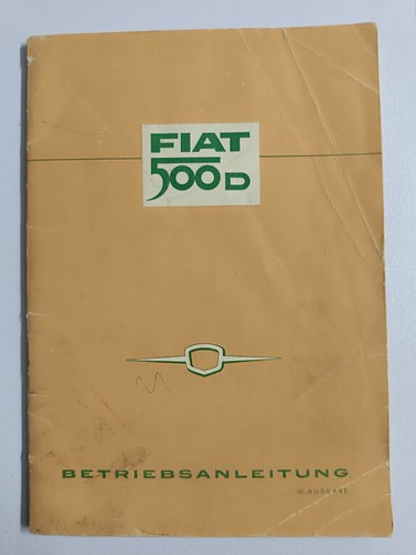 Fiat 500d originale 1962 - originale,