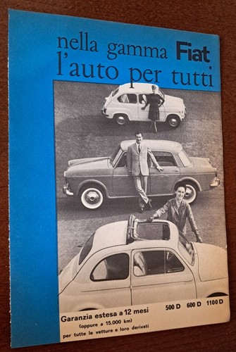Pubblicità fiat 500 600 - pubblicità,